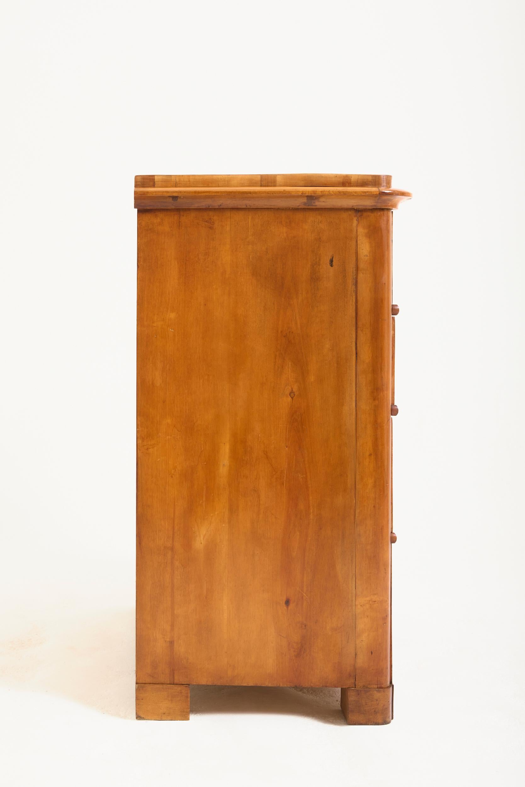 Satin Birch Chest of Drawers For Sale 8