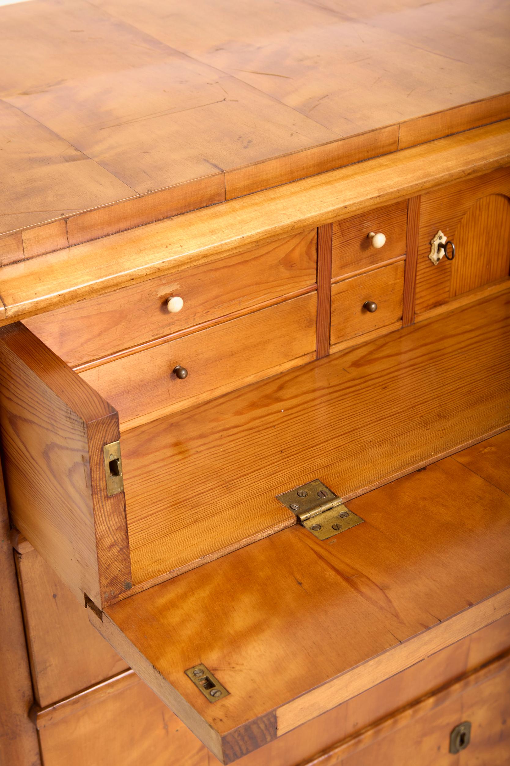 Satin Birch Chest of Drawers For Sale 11