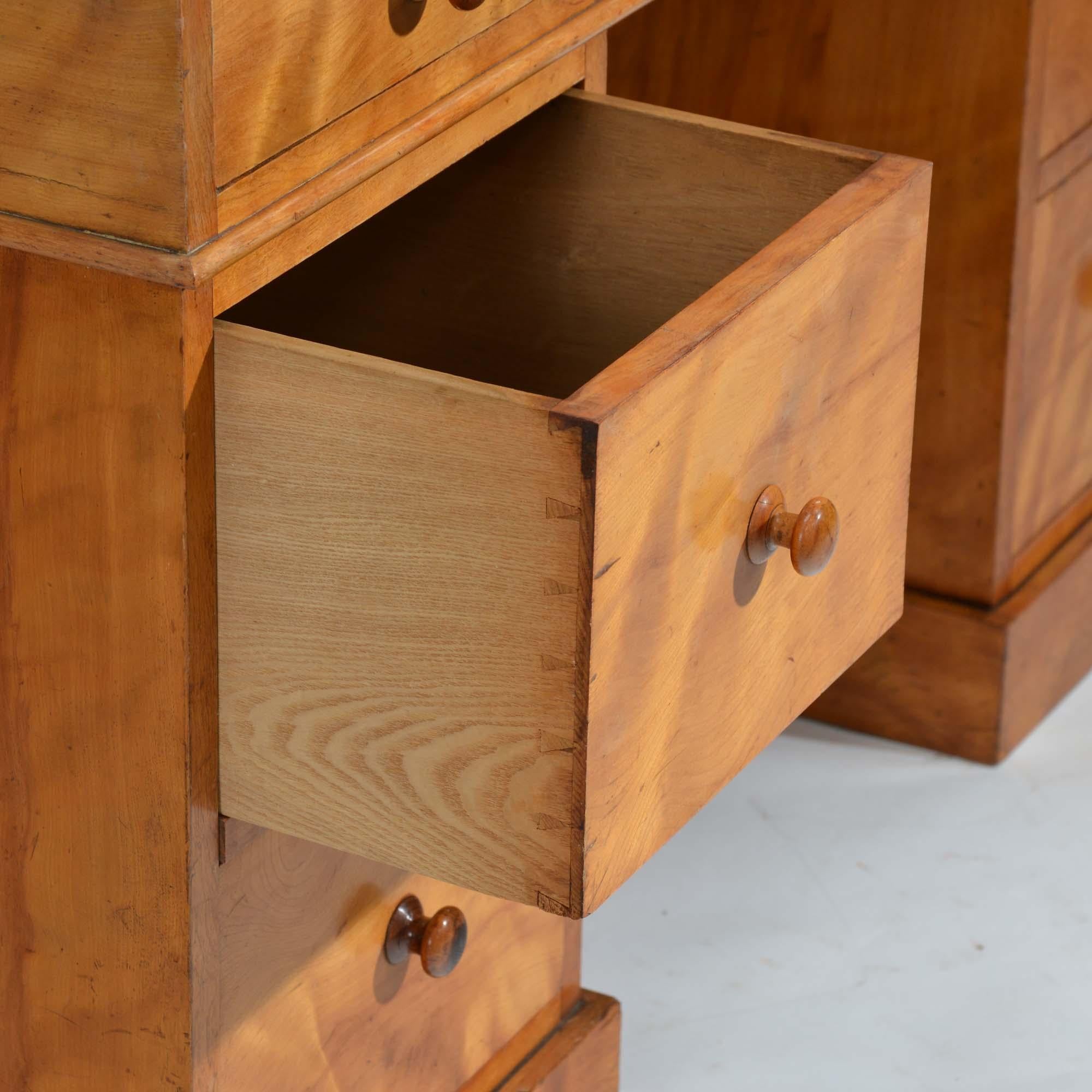 Satin birch dressing table, or desk 1