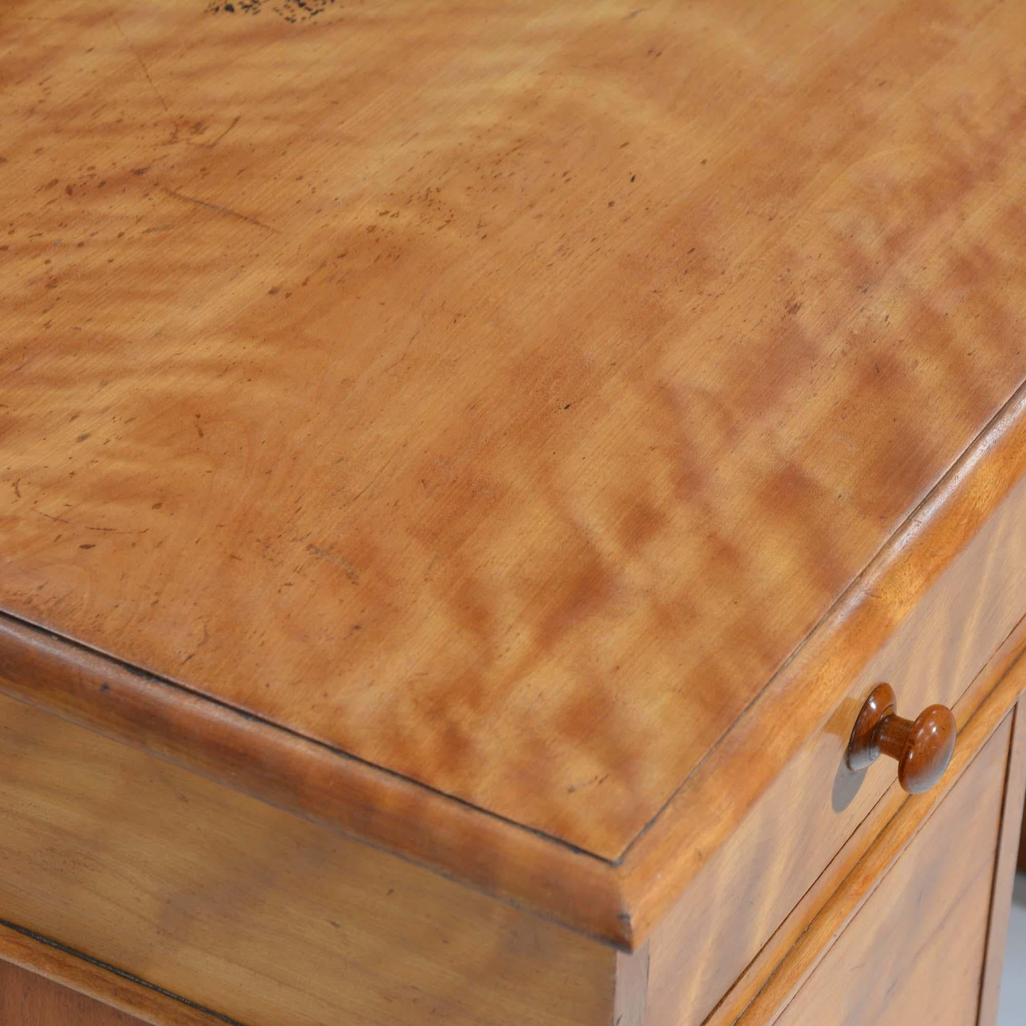 Satin birch dressing table, or desk 2
