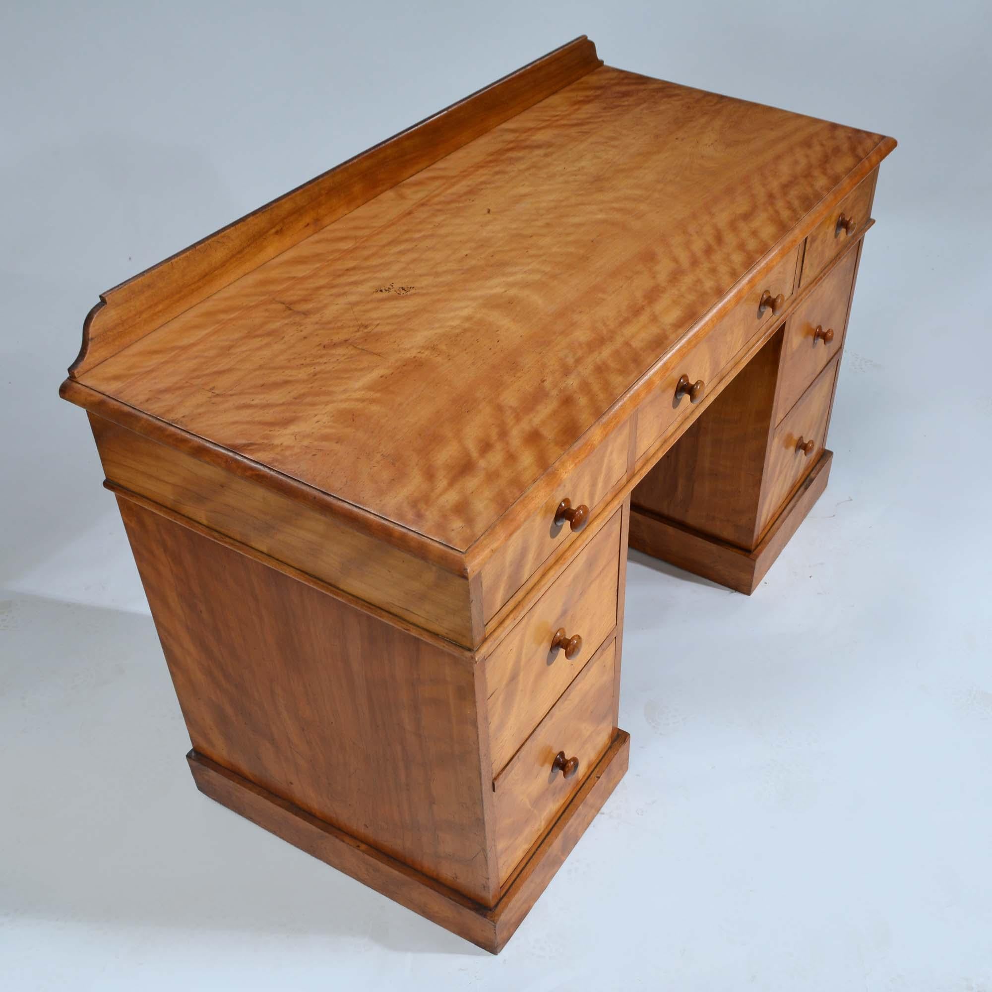 Satin birch dressing table, or desk 3