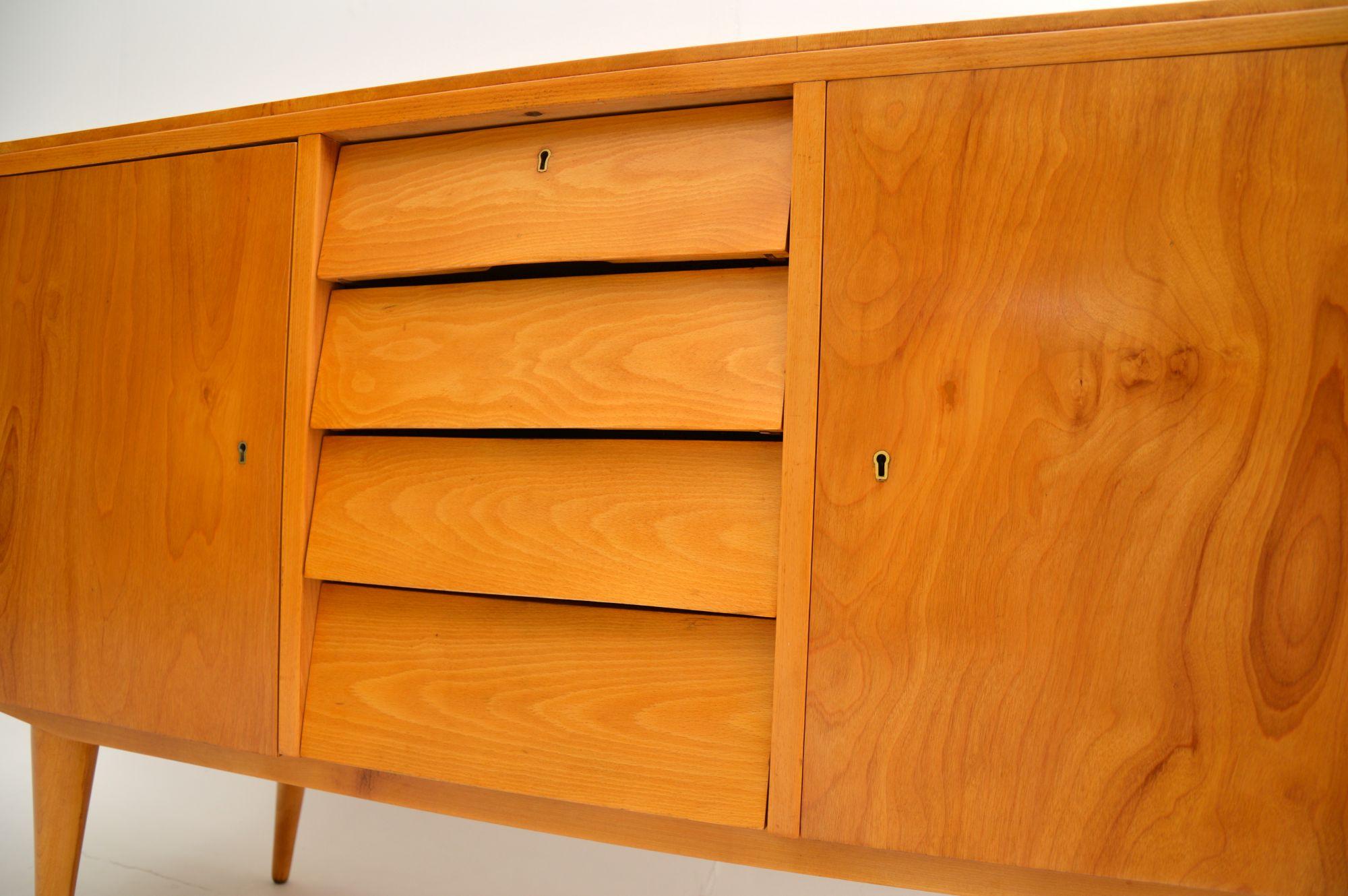 Satin Birch Sideboard Vintage, 1950’s In Good Condition In London, GB