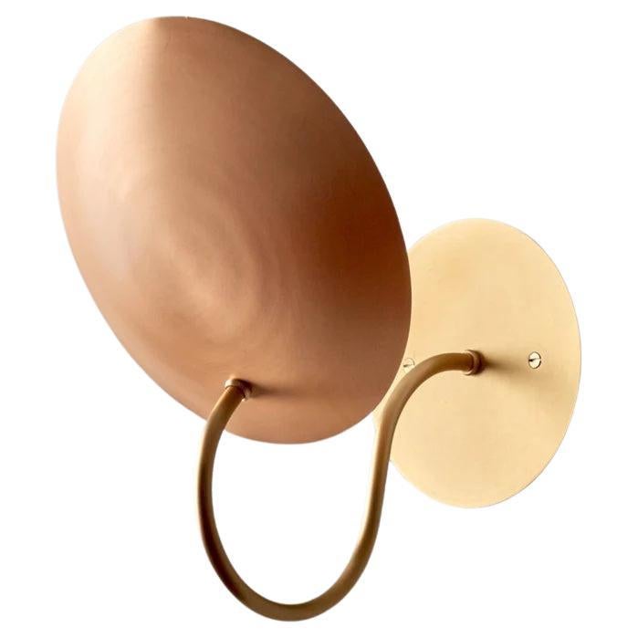 Satin Brass and Bronze Arlo Sconce For Sale