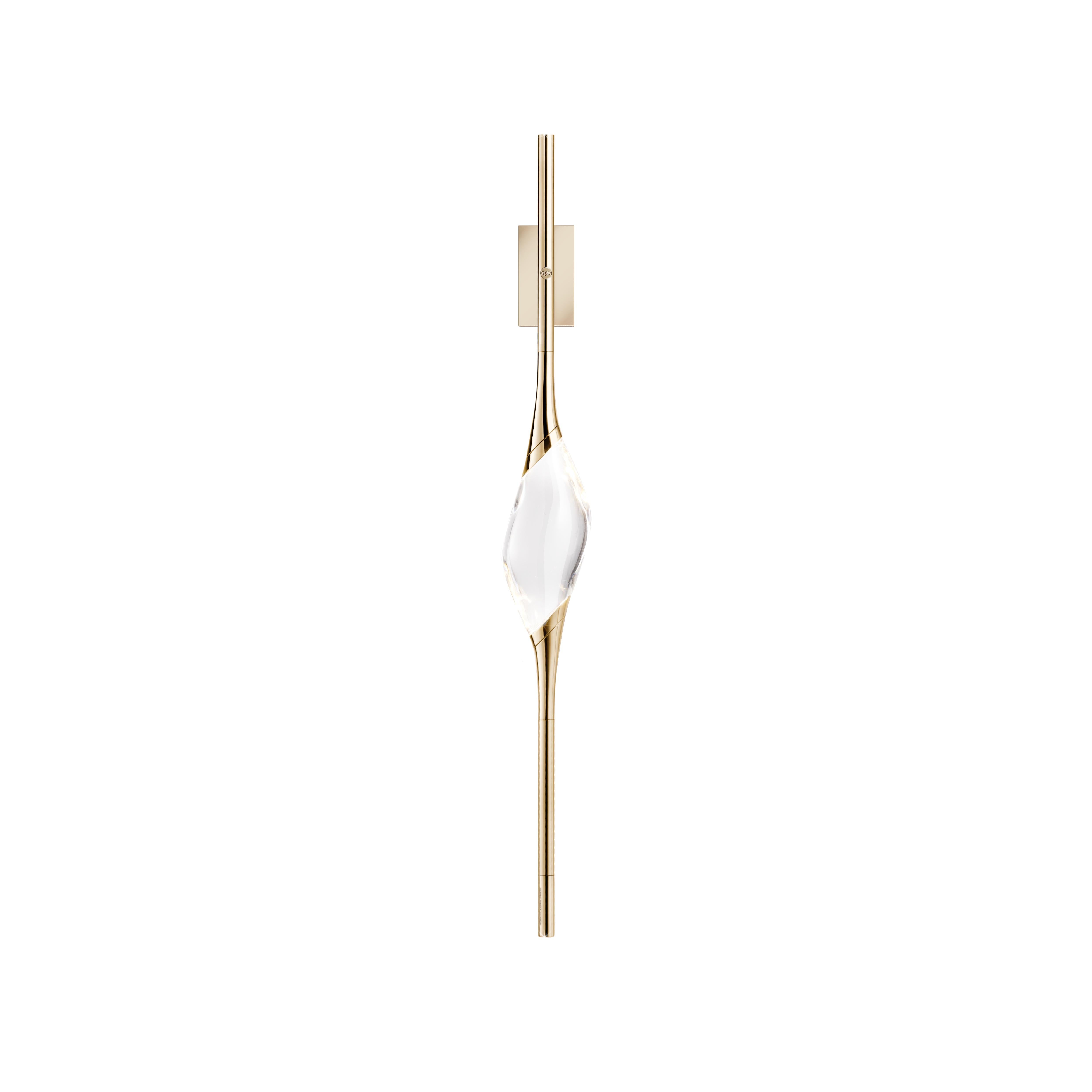 Aplique de pared Il Pezzo 12 de latón satinado by Il Pezzo Mancante Posmoderno en venta