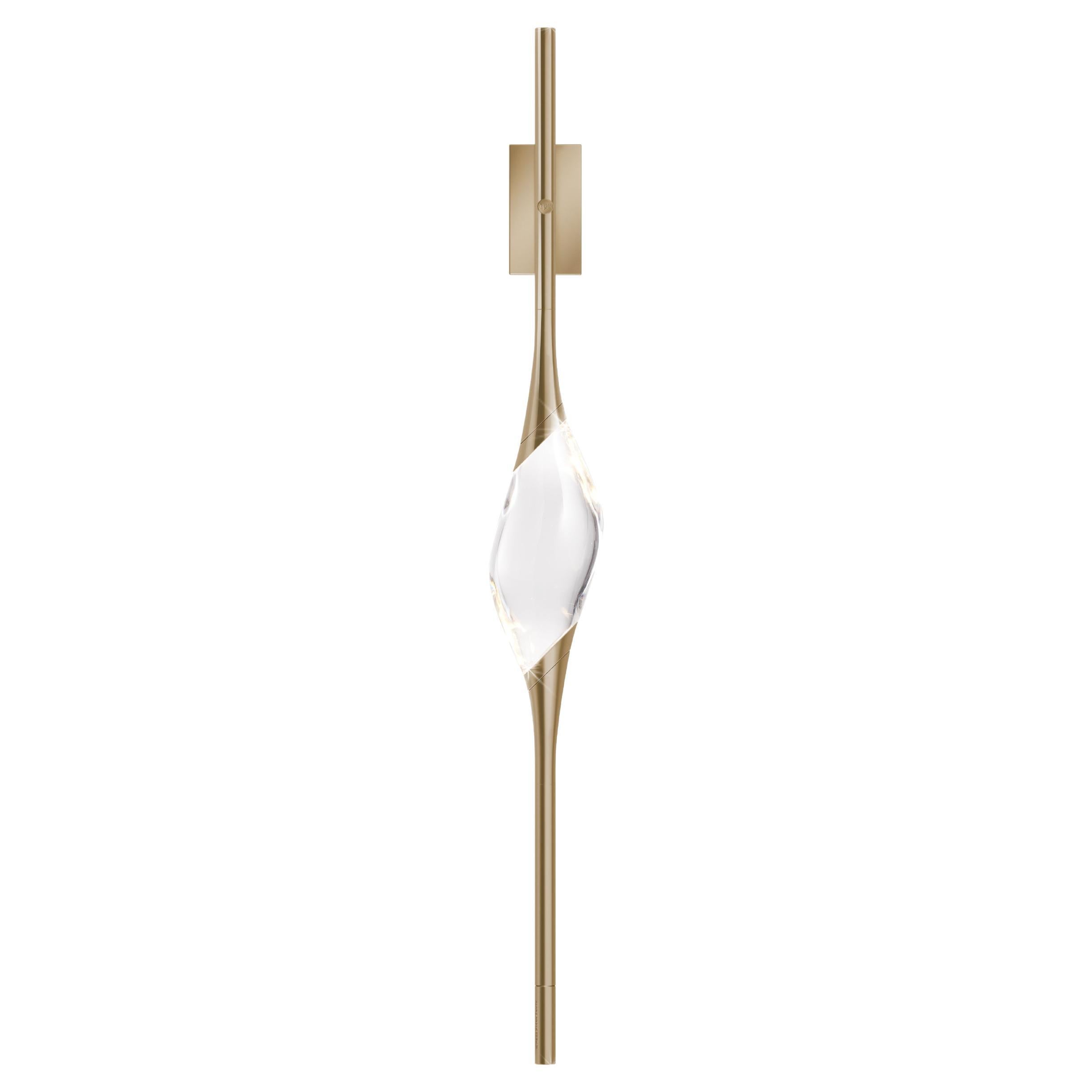 Aplique de pared Il Pezzo 12 de latón satinado by Il Pezzo Mancante