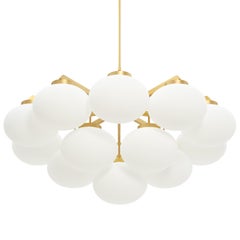Satin Brass Large Cloudesley Pendant Lamp by CTO Lighting