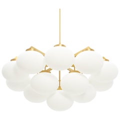 Satin Brass Large Cloudesley Pendant Lamp by CTO Lighting