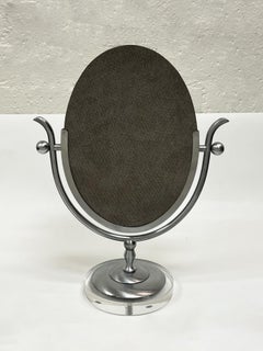 Miroir de coiffeuse Wishbone en chrome satiné de Charles Hollis Jones