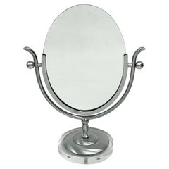 Satin Chrome “Wishbone” Vanity Mirror by Charles Hollis Jones