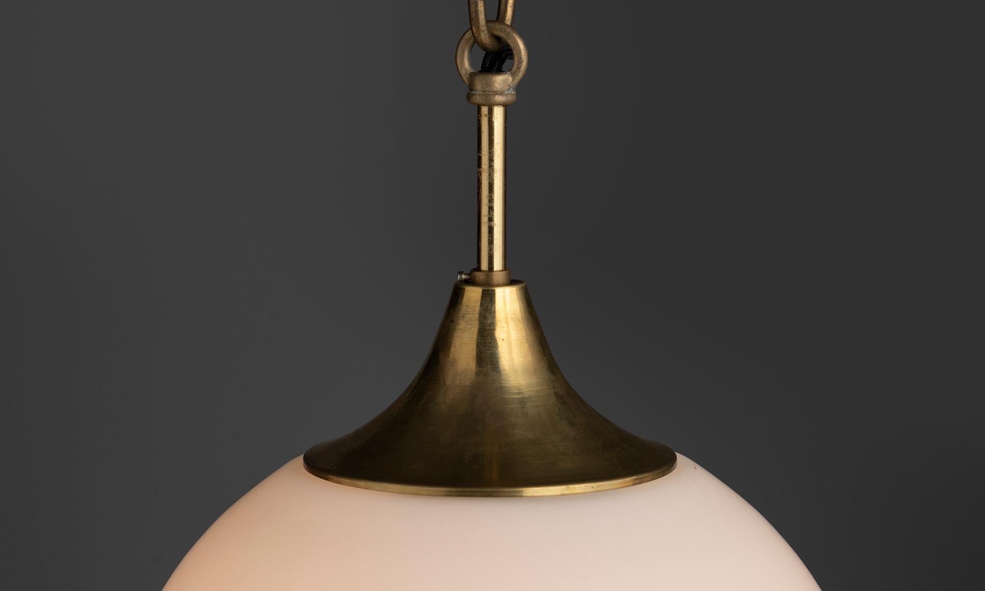 Dutch Satin Etched Globes with Globe Finials, Netherlands circa 1960 For Sale