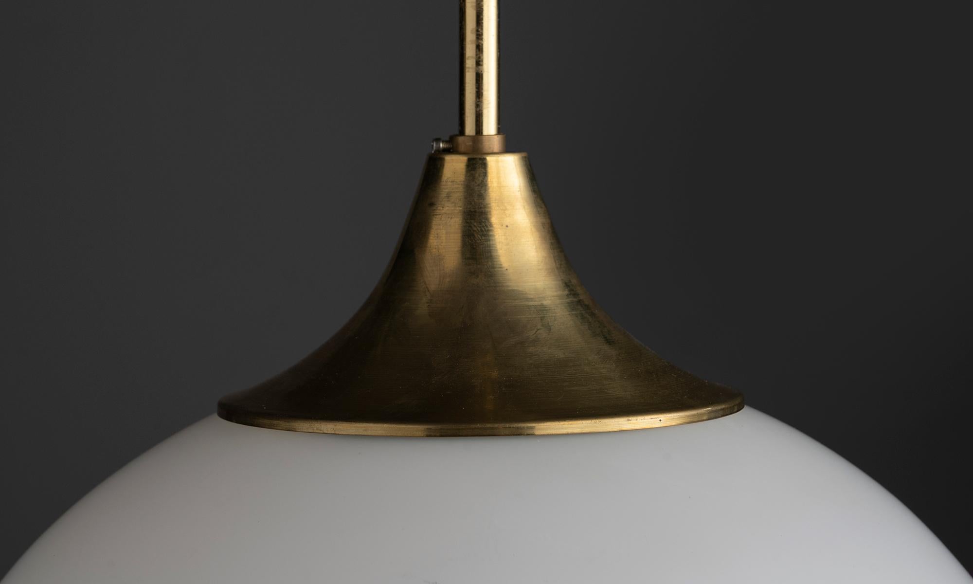Dutch Satin Etched Pendants, Netherlands circa 1970 For Sale
