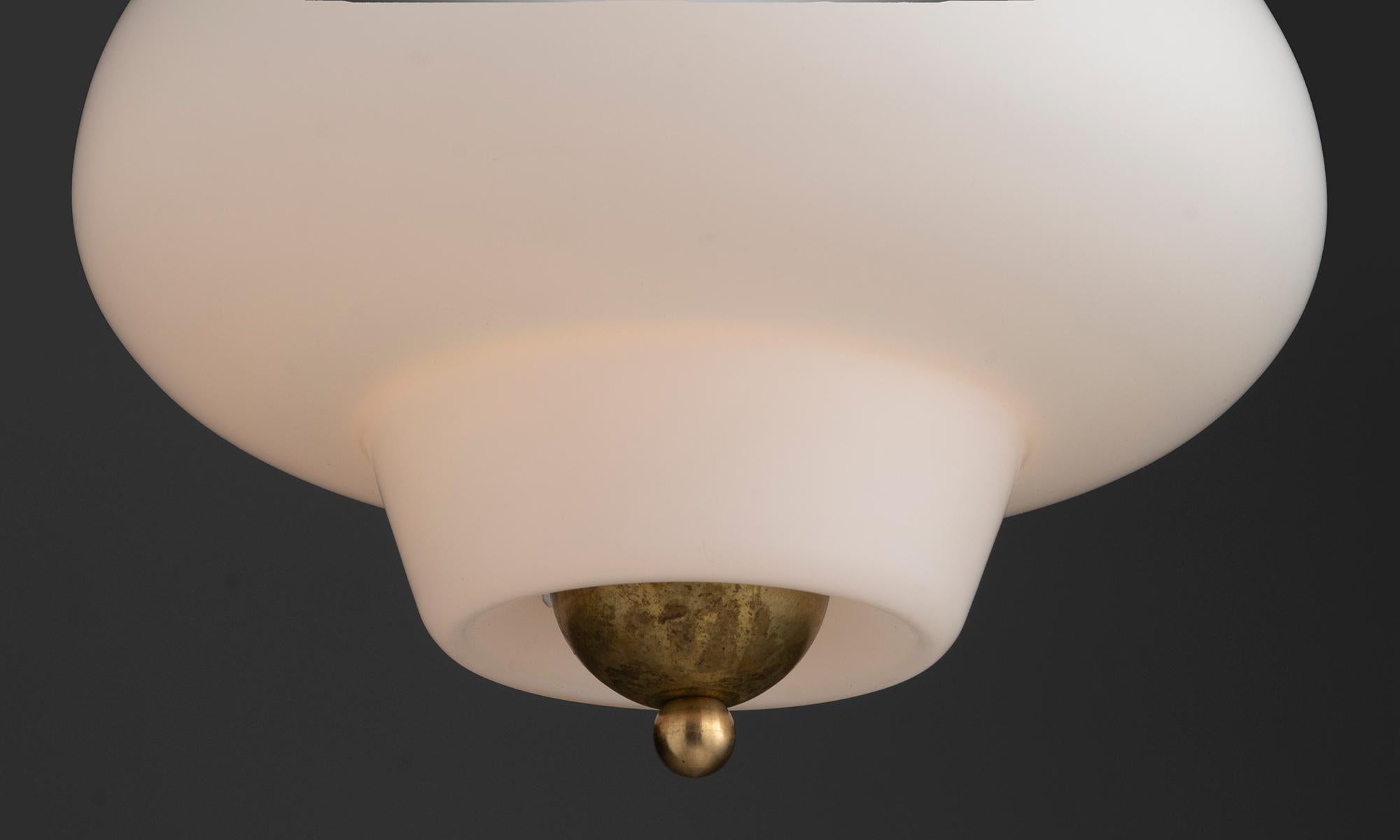 Satin Etched Pendants, Netherlands circa 1970 In Good Condition For Sale In Culver City, CA