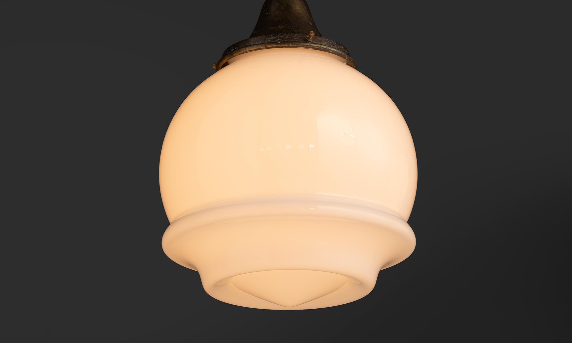 Early 20th Century Satin Etched Pendants, Netherlands circa 1970 For Sale