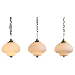 Satin Etched Pendants, Netherlands circa 1970