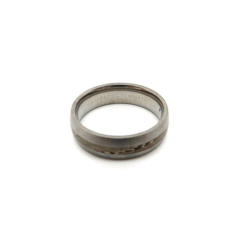 Satin-Finish Vintage 14K & Kobalt Mokune Gane Titan-Ring im Zustand „Neu“ im Angebot in Venice, CA