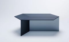 Satin Glass "Isom Oblong" Coffee Table, Sebastian Scherer