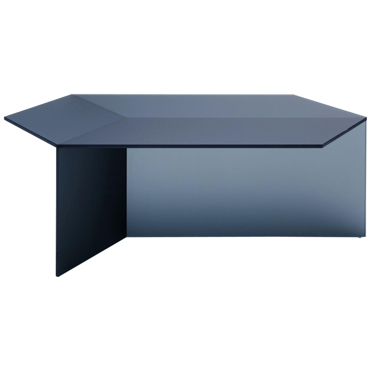 Satin Glass "Isom Oblong" Coffee Table, Sebastian Scherer