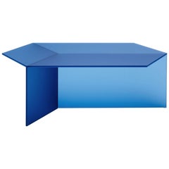 Satin Glass "Isom Oblong" Coffee Table, Sebastian Scherer