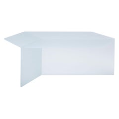 Satin Glass "Isom Oblong" Coffee Table, Sebastian Scherer