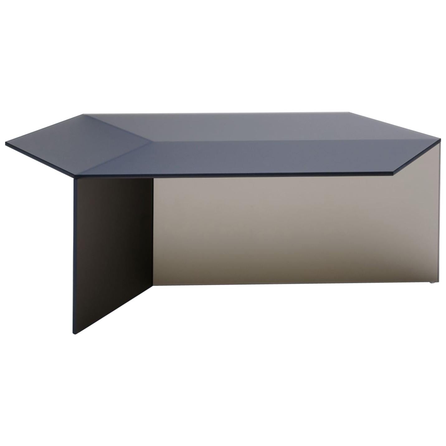 Satin Glass "Isom Oblong" Coffee Table, Sebastian Scherer For Sale