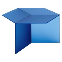 Table basse "Isom Square" en verre satiné, Sebastian Scherer
