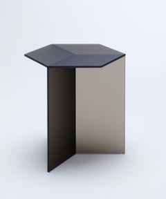 Satin Glass "Isom Tall" Coffee Table, Sebastian Scherer