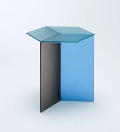 Satin Glass "Isom Tall" Coffee Table, Sebastian Scherer