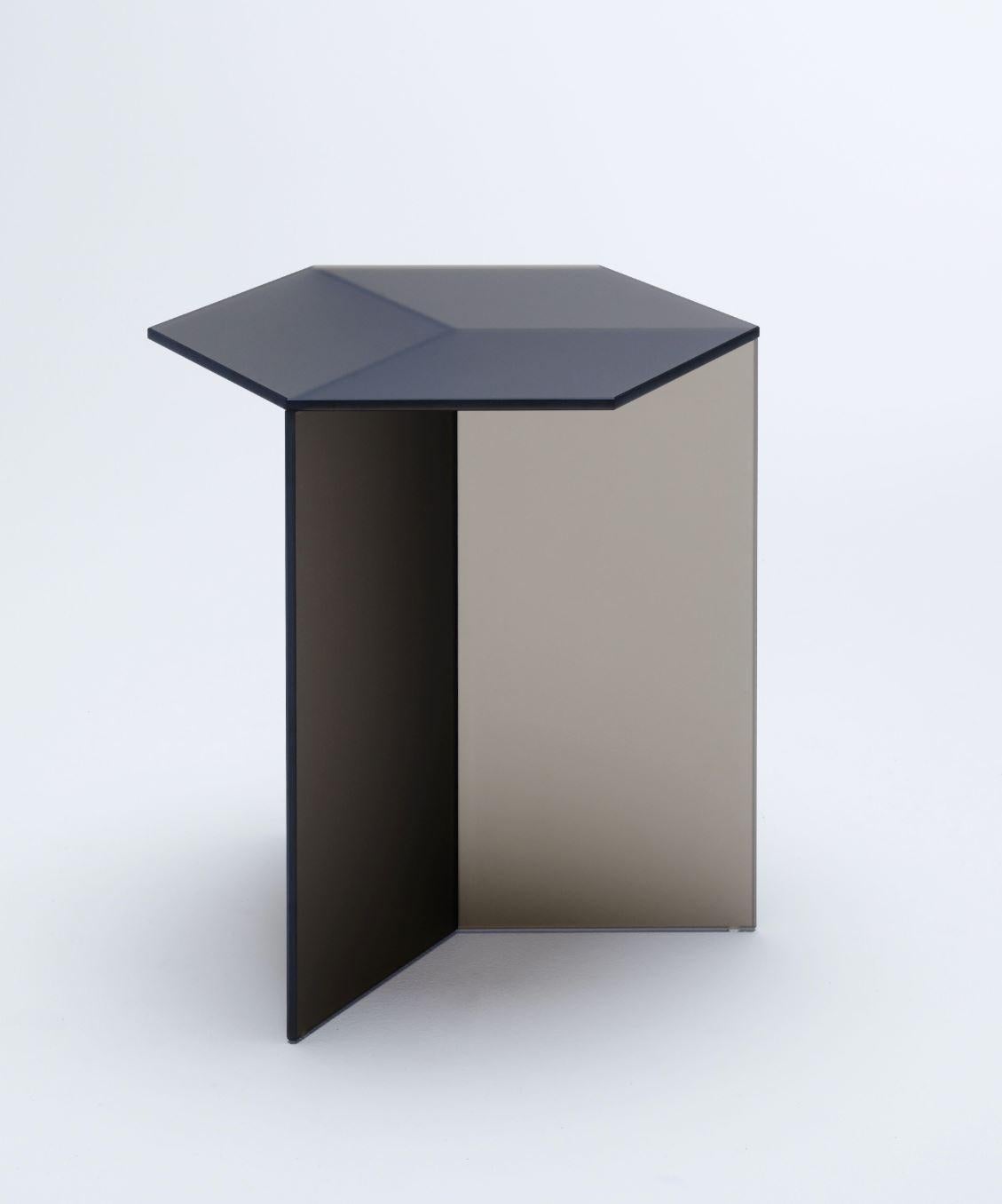 Modern Satin Glass 'Isom Tall' Coffee Table, Sebastian Scherer For Sale