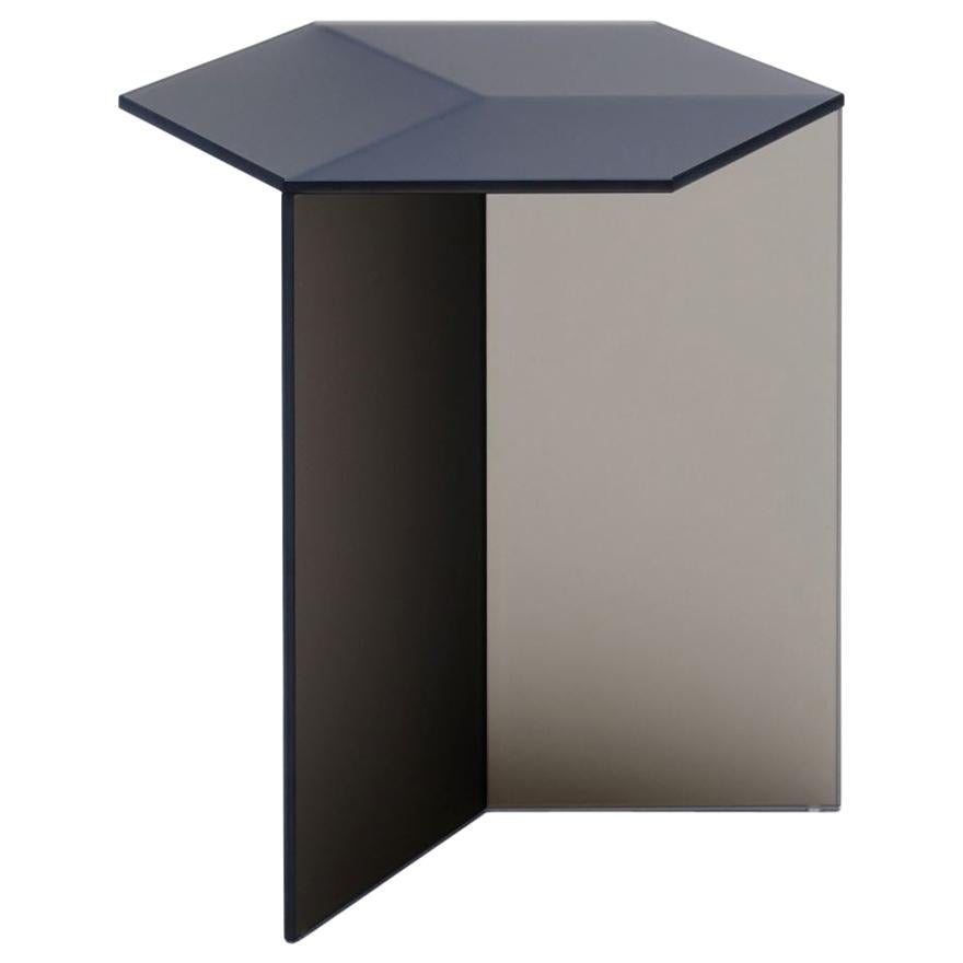 Satin Glass "Isom Tall" Coffee Table, Sebastian Scherer