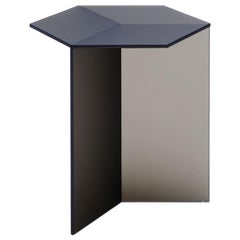 Satin Glass "Isom Tall" Coffee Table, Sebastian Scherer