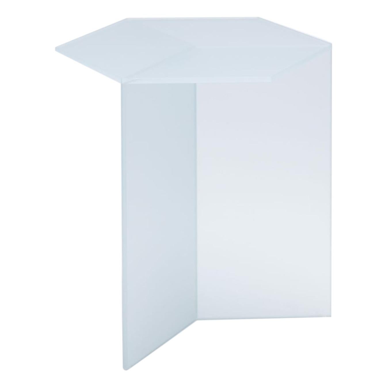 Satin Glass "Isom Tall" Coffee Table, Sebastian Scherer