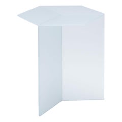 Mesa baja de cristal satinado "Isom Tall", Sebastian Scherer