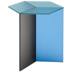 Satin Glass "Isom Tall" Coffee Table, Sebastian Scherer