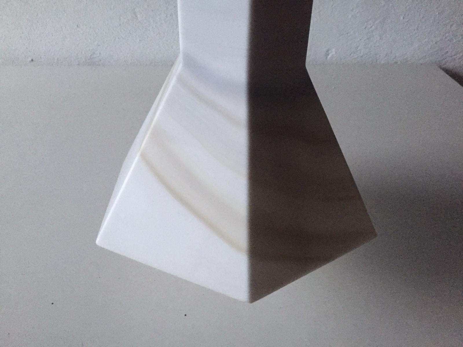 Satin Glass Pendant Lamp Arte Colore Carrara by Peill Putzler, 1970s, Germany For Sale 4