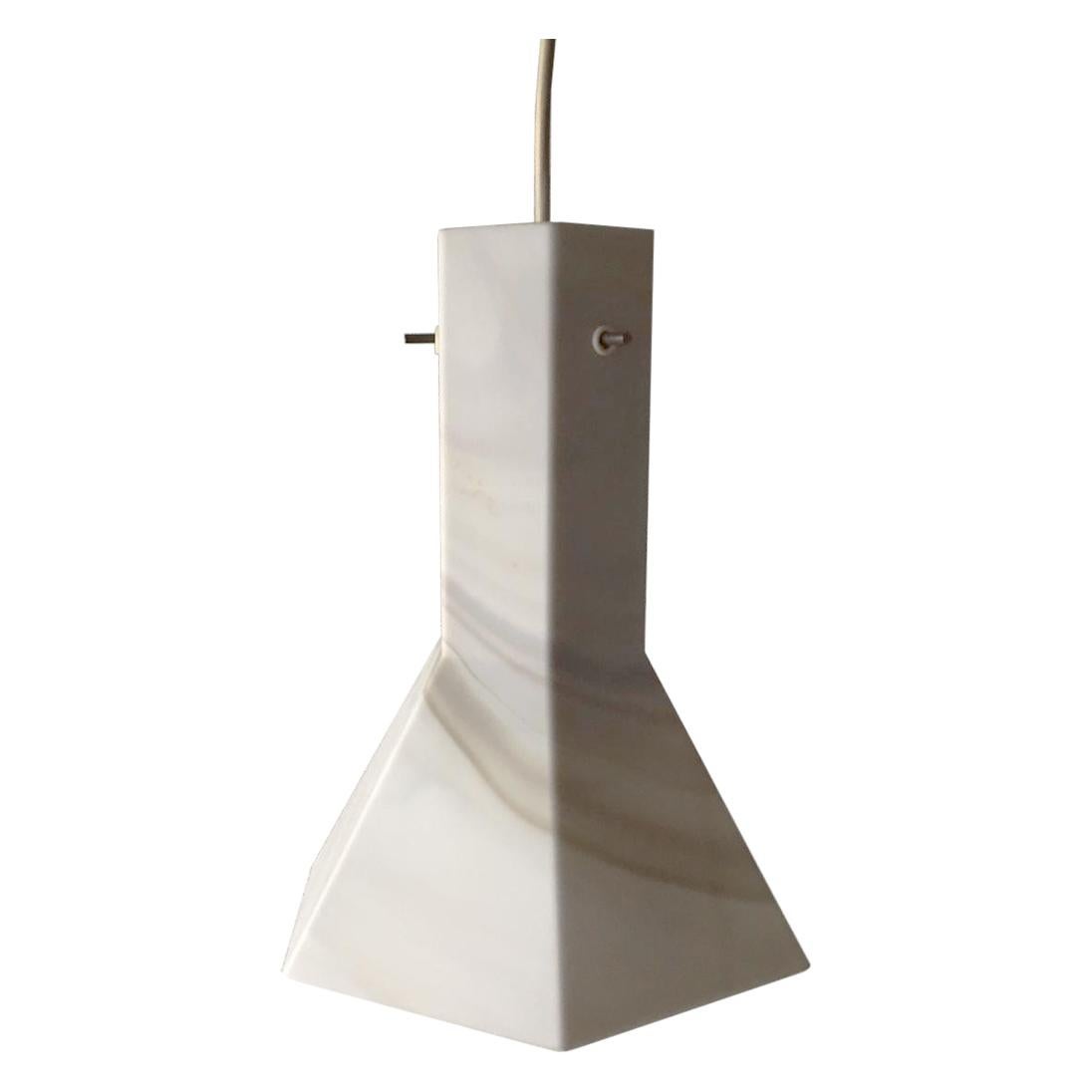 Satin Glass Pendant Lamp Arte Colore Carrara by Peill Putzler, 1970s, Germany For Sale