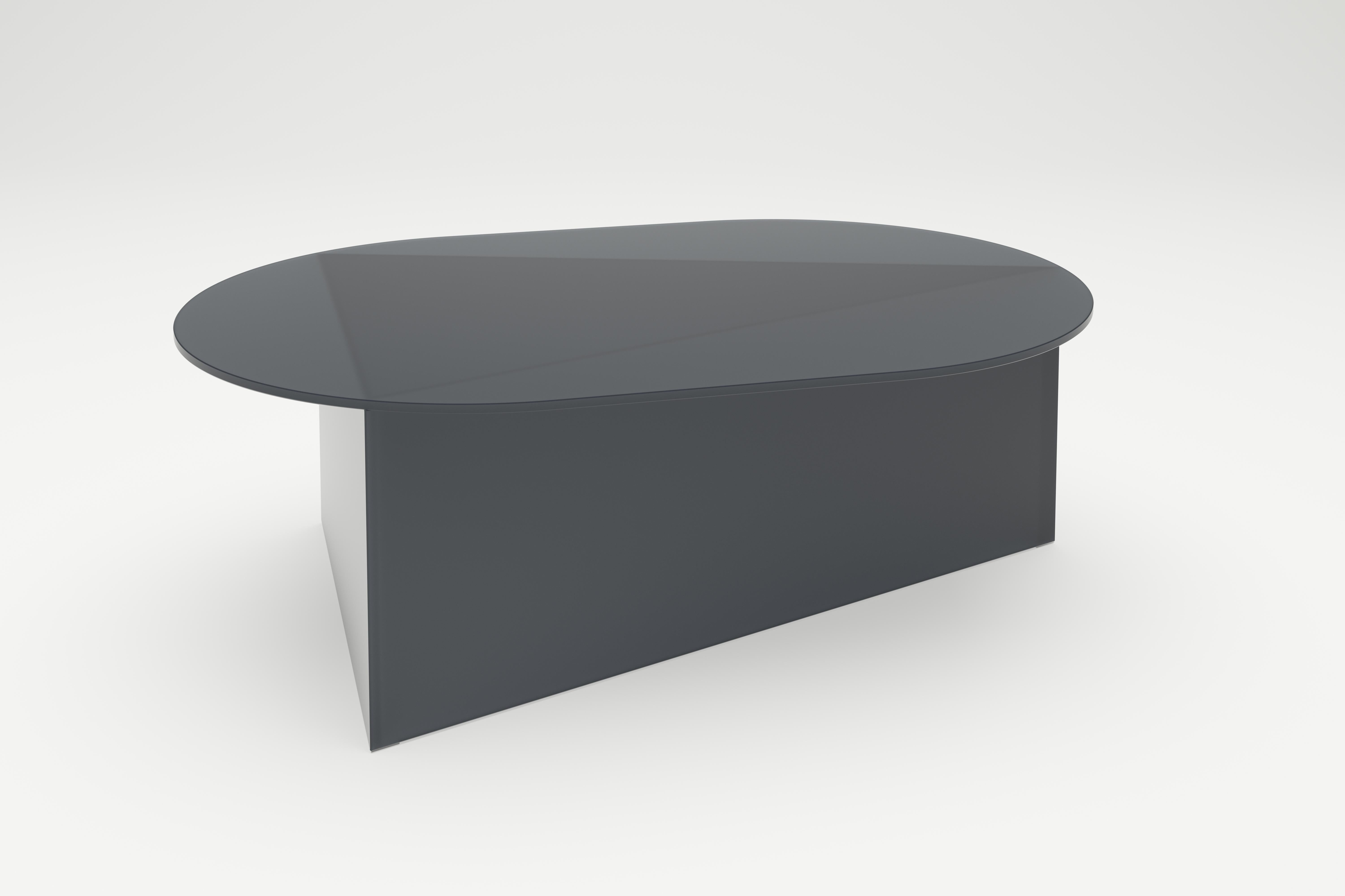 Satin Glass Prisma Oblong 105 Coffe Table by Sebastian Scherer 1