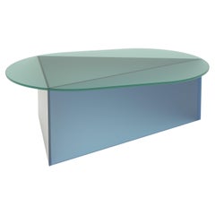 Satin Glass Prisma Oblong 105 Coffe Table by Sebastian Scherer