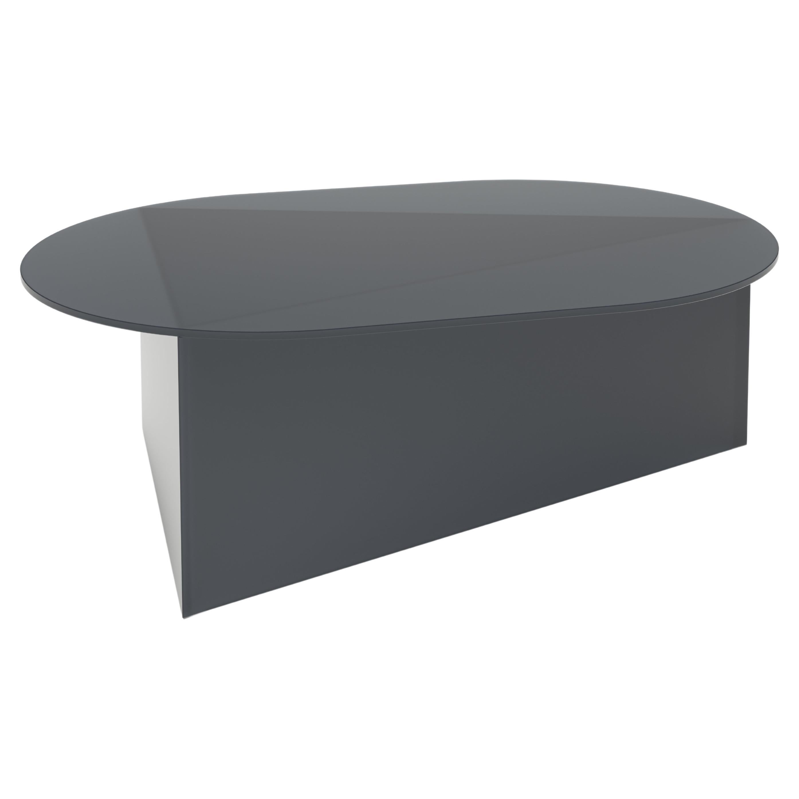 Satin Glass Prisma Oblong 120 Coffe Table by Sebastian Scherer