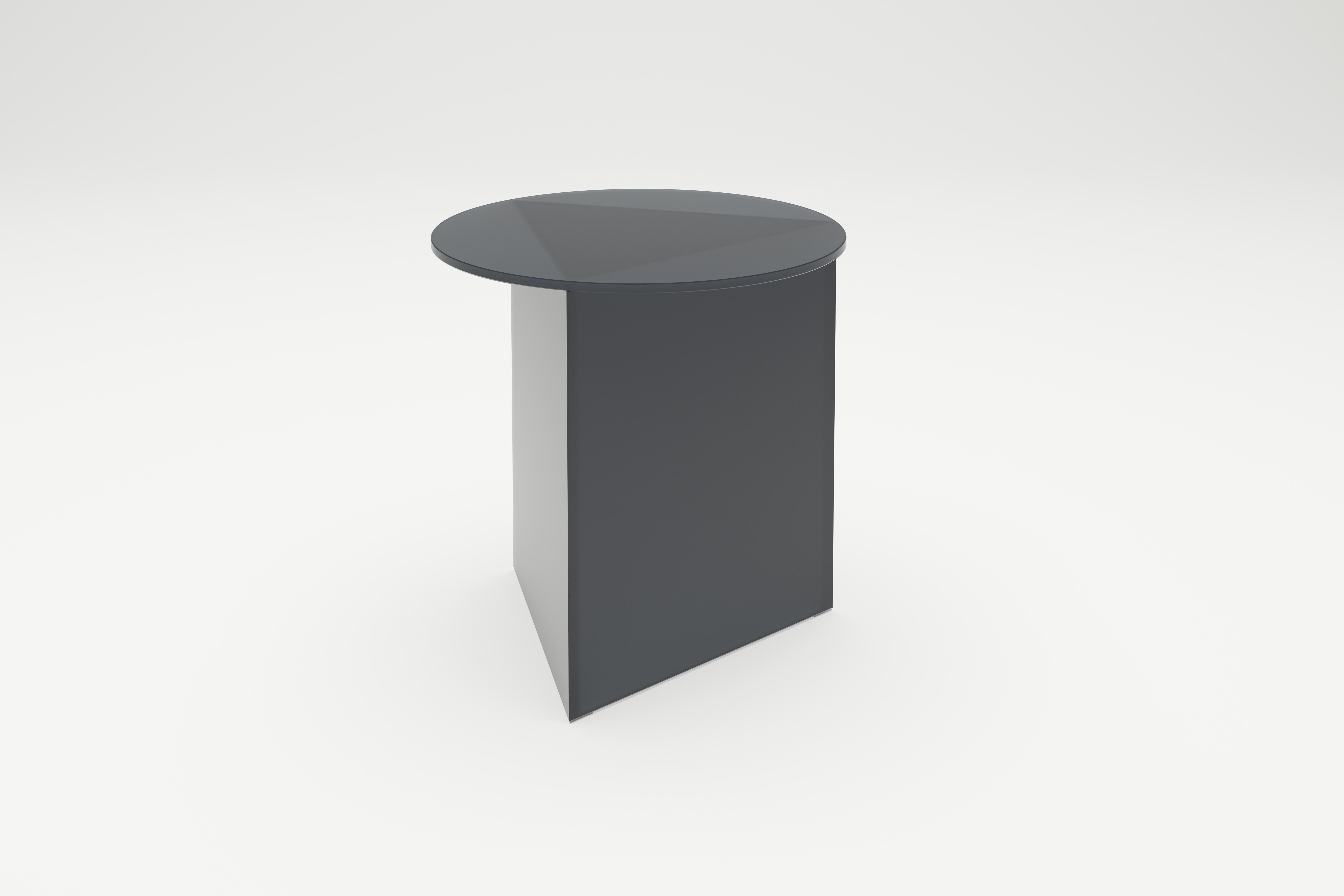 Satin Glass Prisma Tall 45 Coffee Table by Sebastian Scherer 1