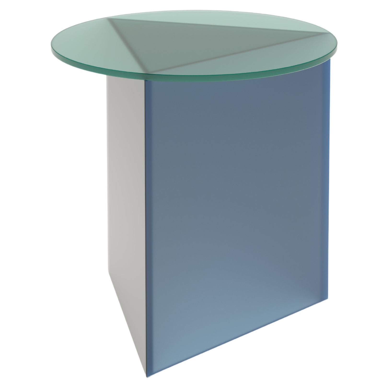 Satin Glass Prisma Tall Coffee Table by Sebastian Scherer For Sale