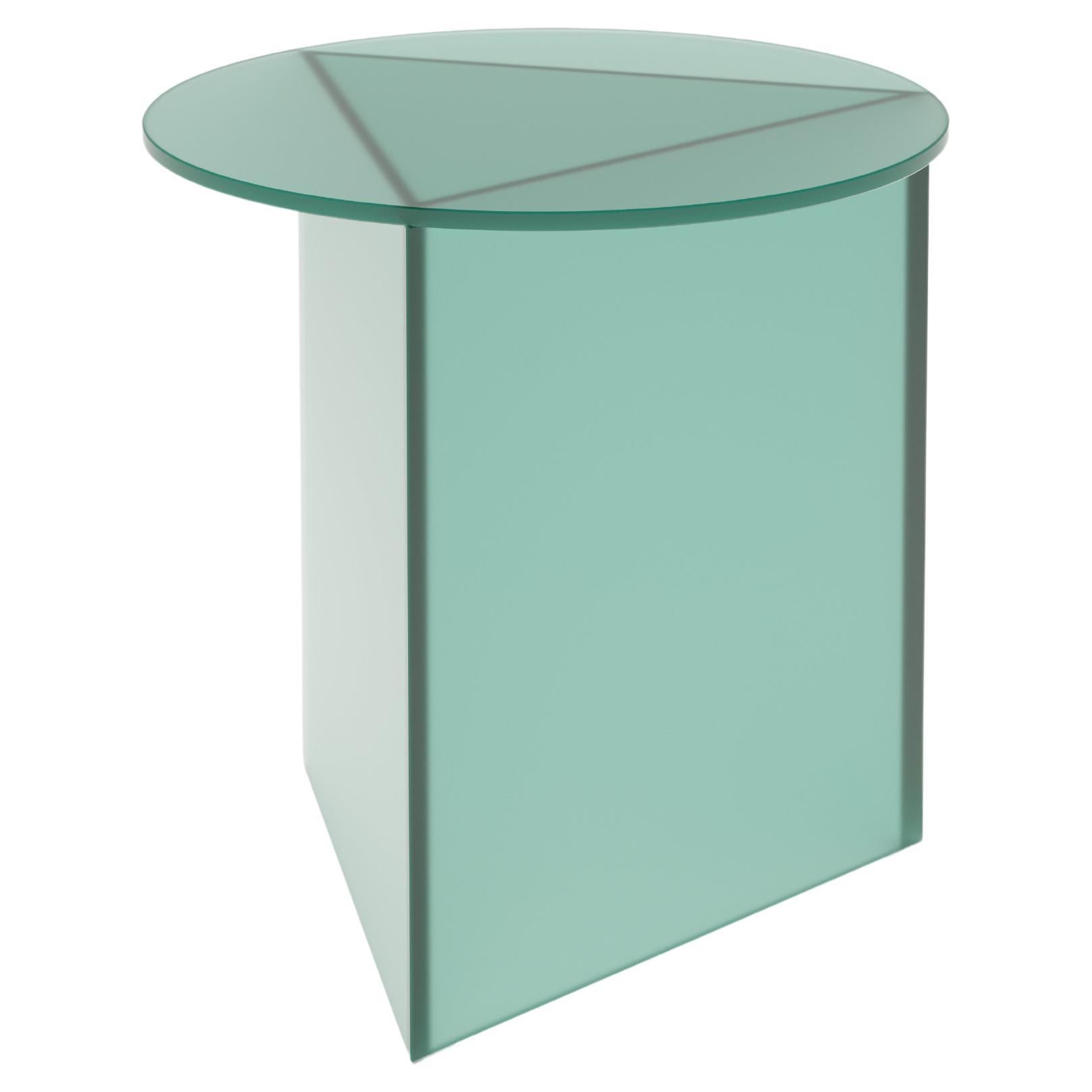 Satin Glass Prisma Tall 50 Coffe Table by Sebastian Scherer For Sale