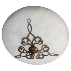 Lampada da incasso in Murano satinato