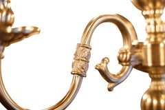 Satin Nickel Flemish Chandelier