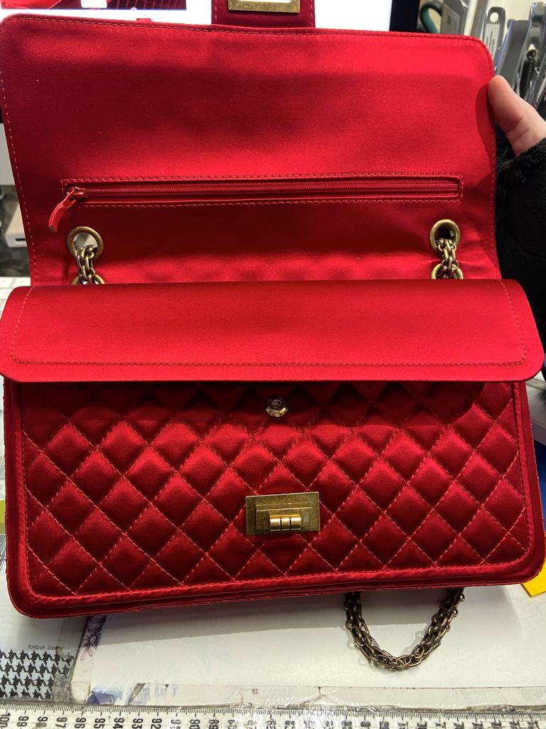 Red Satin Ruby Chanel bag Collection Paris-Shangai Métiers d'Arts 2011 For Sale