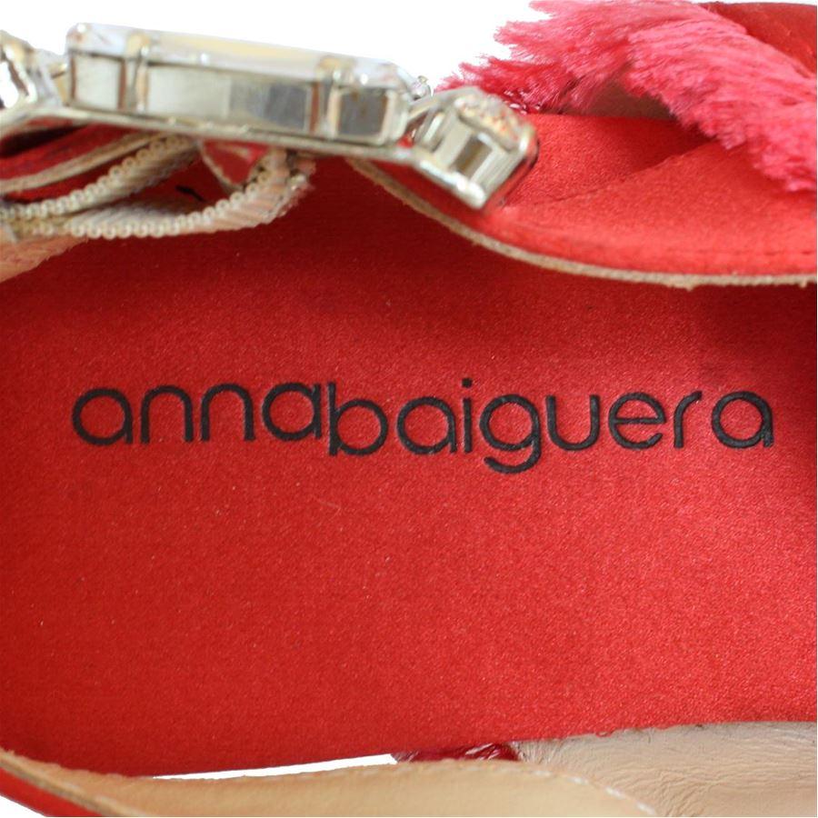 Women's Anna Baiguera Satin sandal size 40 For Sale