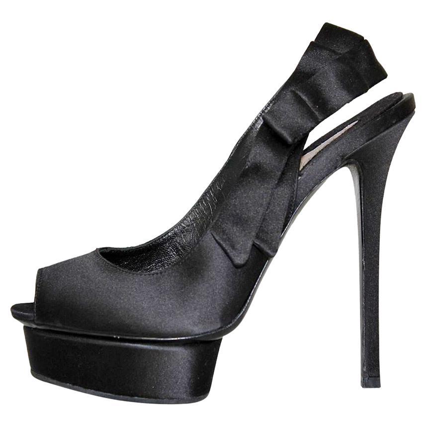 Le Silla Satin sandal size 38 For Sale