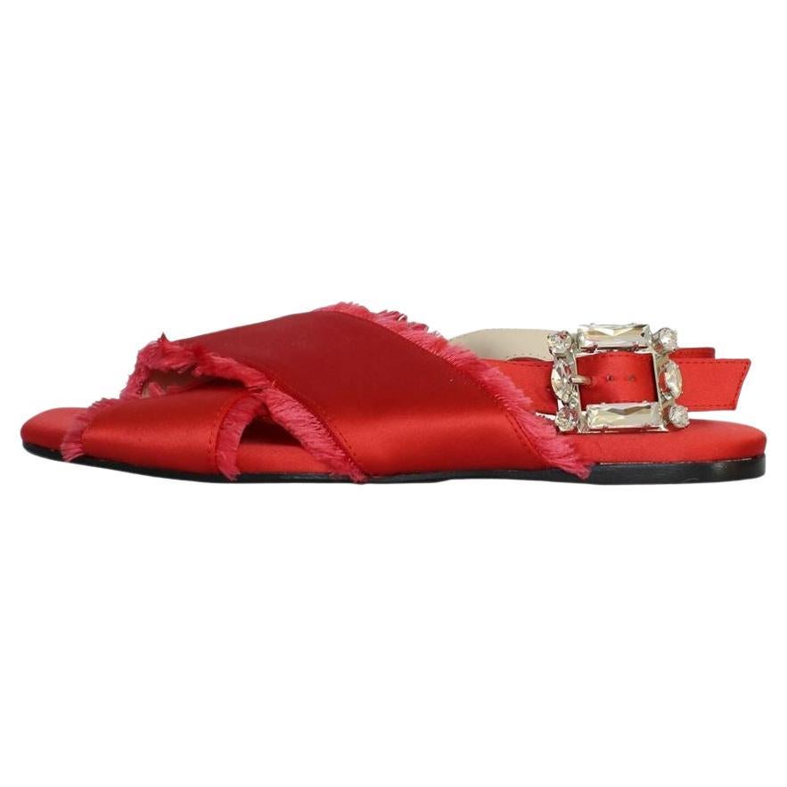 Anna Baiguera Satin sandal size 40 For Sale