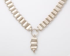 Satin Silver Victorian Book Chain c.1860