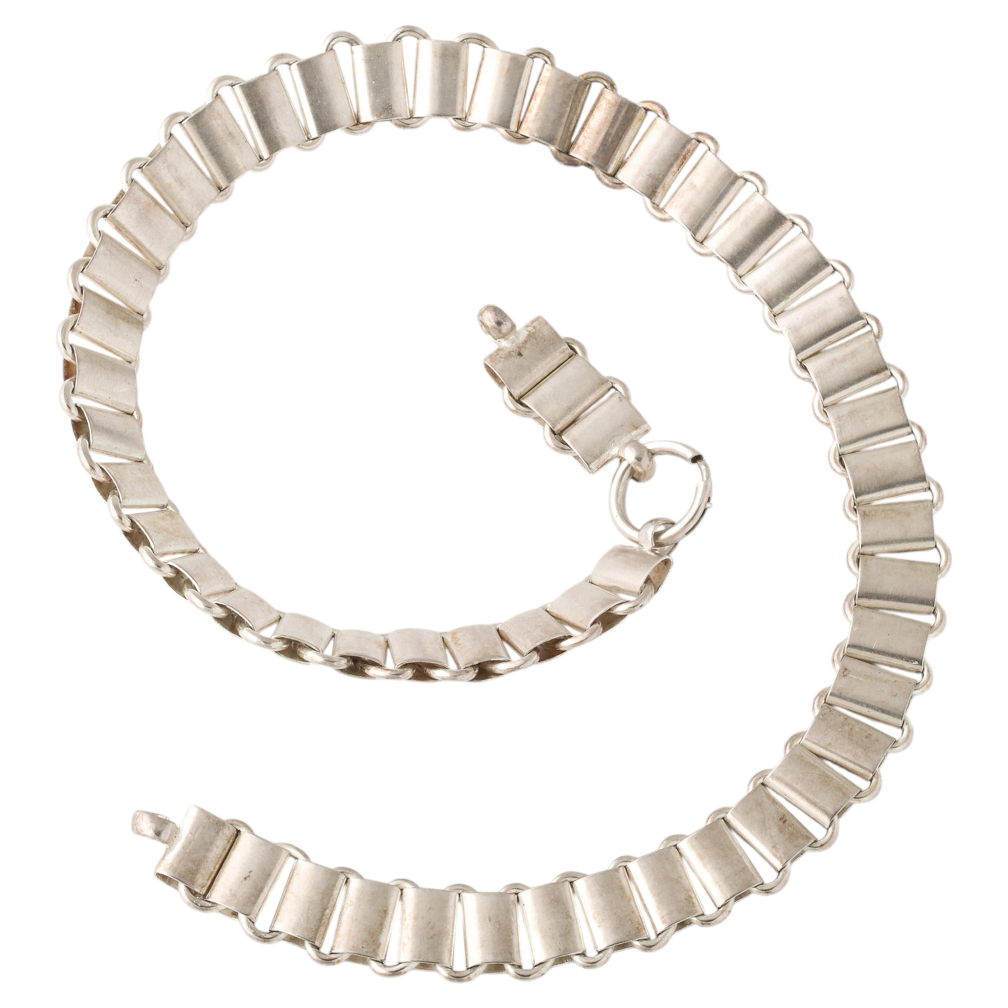 Satin Silver Victorian Book Chain c.1860
