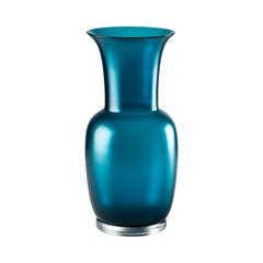 Venini Satin Vase, Handblown Murano Glass, Mid-Century Modern, Italy